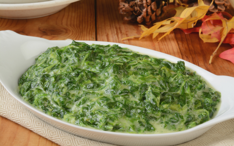 7 Day Meal Plan - creamed spinach