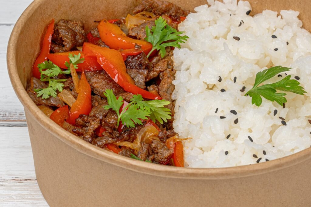 7 Day Meal Plan - cauliflower rice stir-fry with beef