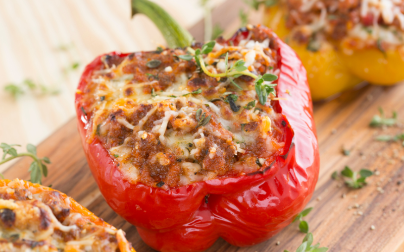 7 Day Meal Plan - stuffed bell peppers