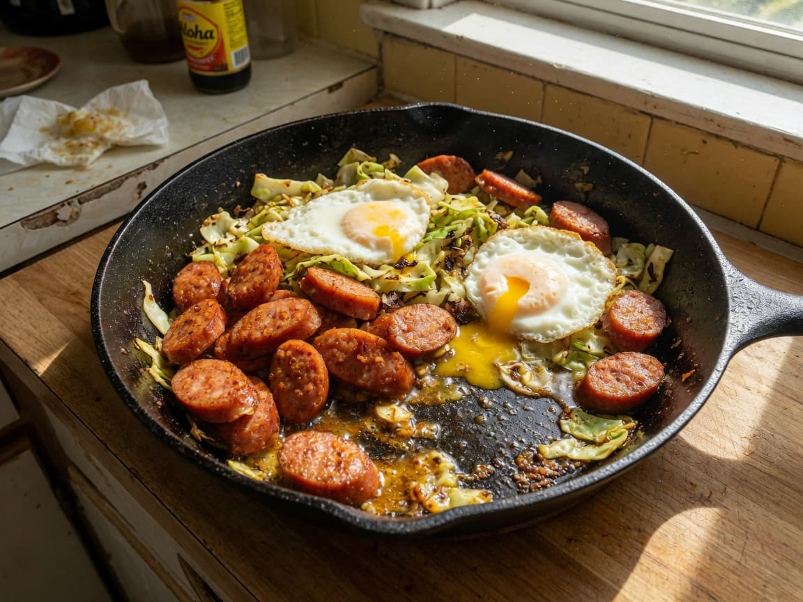 Portuguese Sausage Breakfast Skillet