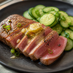 Pan-Seared Ahi with Ginger-Garlic Butter