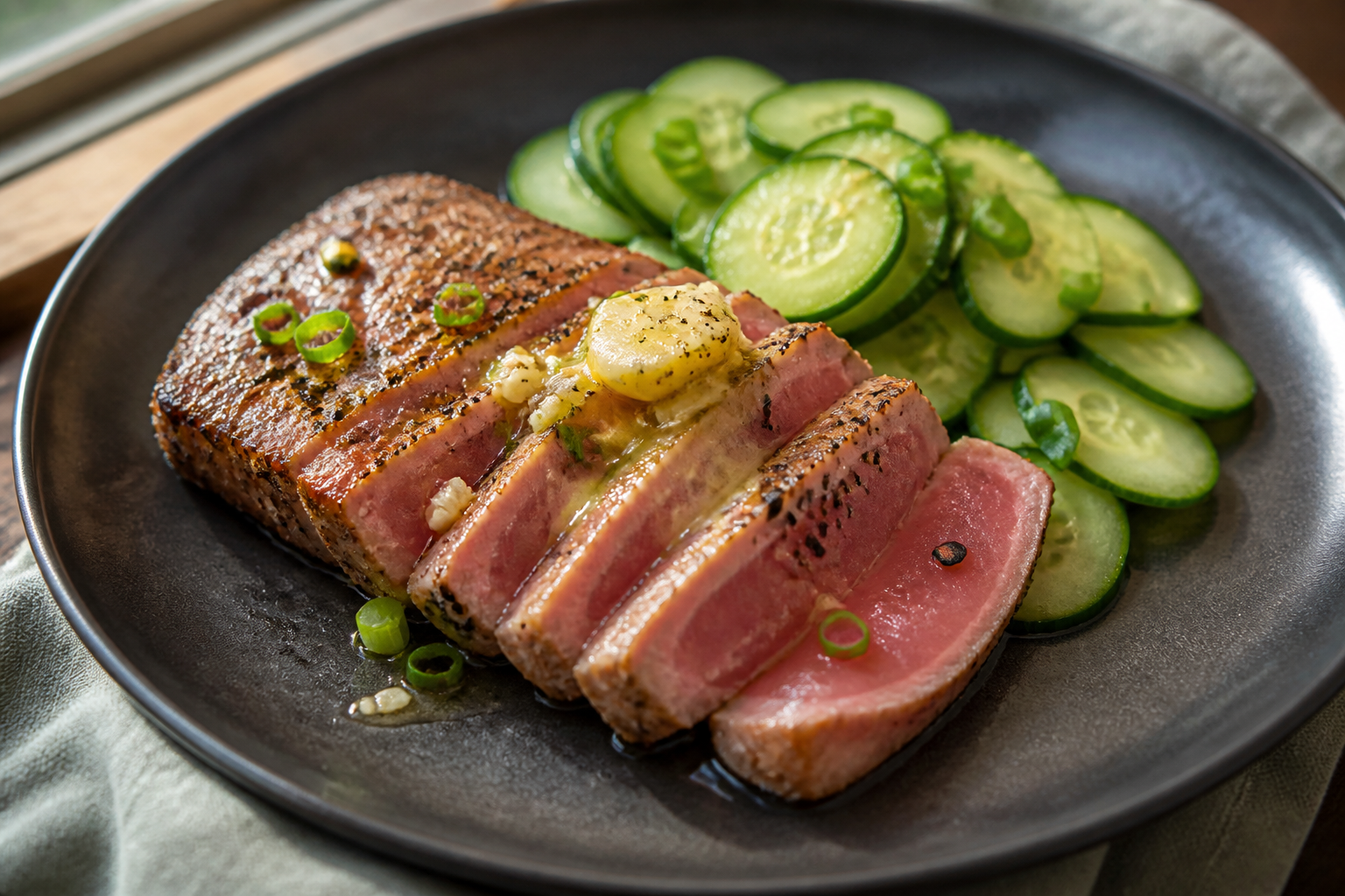 Read more about the article Pan-Seared Ahi with Ginger-Garlic Butter